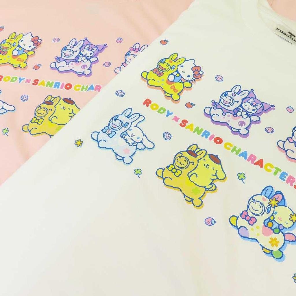 Koszulka RODY x Postacie Sanrio Rozmiar L do jazdy konnej, Różowa,