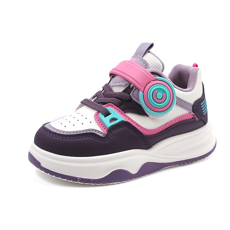 Children's Shoes Girls' Sports Shoes Spring Middle and Large Children's Boys' Running Shoes Leather Dad Shoes