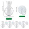 Transparent Wall-Mounted Hydroponic Plant Vase with Suction Cup Hook for Pothos - Small Hanging Eco-Bottle Container