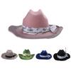 Vintage Cowboy Hat Music Festival Party Hat Masquerade Accessories Fedora Cap