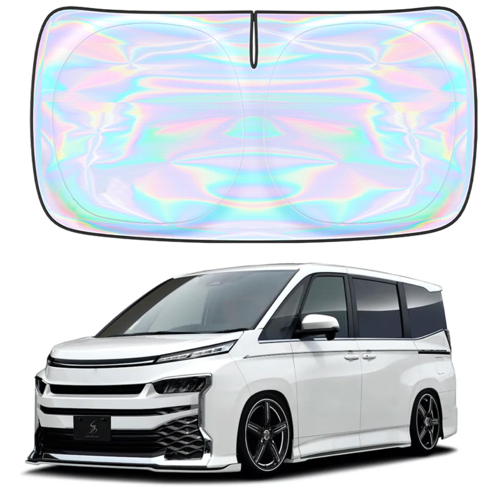 

для Toyota Voxy Noah 90 серии Передний солнцезащитный козырек на лобовое стекло Текущая модель Защита от солнечных ожогов Затемнение УФ УФ Теплоизоляционная сумка в комплекте [Новинка 2025,