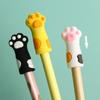 1pc Kawaii Cat Pencil Cap Cartoon Silicone Pen Topper Covers For Kids Cute Pencil Extender Stationery School Supplies