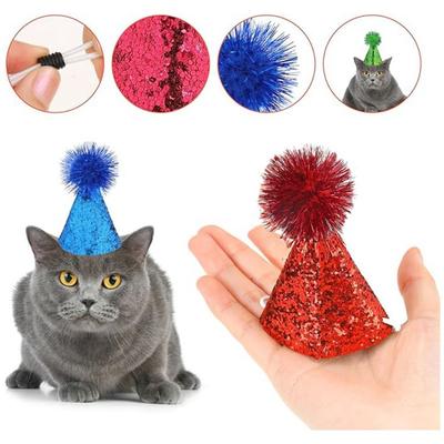 Hund Geburtstagshut Katzen Geburtstagsparty Hut Party Dekoration Zubehör Verstellbares Haustier Stirnband Hüte