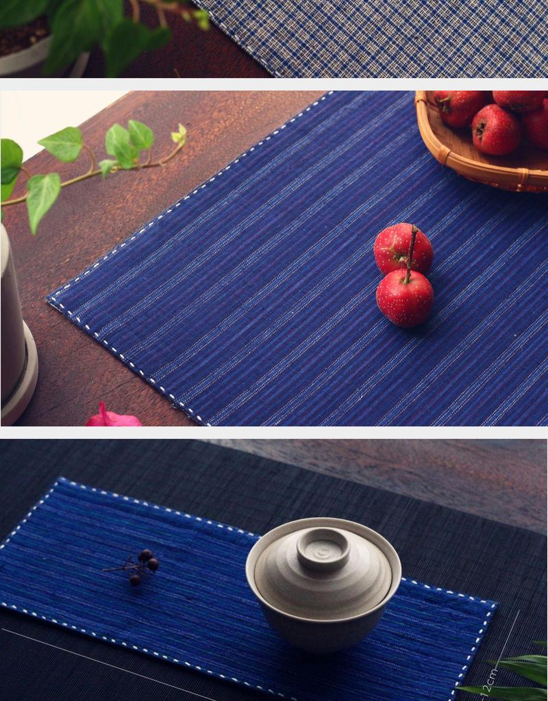 Handmade Vintage Coarse Cloth Tea Mat - Chinese Zen Style