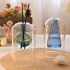 Double-Layer Irregular Glass Aroma Diffuser with Rattan Sticks