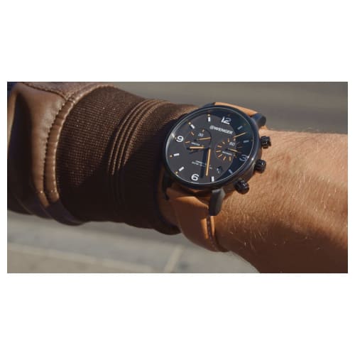 WENGER URBAN METROPORITAN CHRONO (Urban Metropolitan) Quartz Watch 01.1743.113 Gift