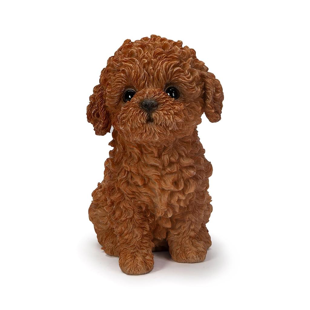 Ubia Head-Lifting Poodle 11 x 6.5 x 11cm Doll Figurine Ornament Animal Garden Decor Dog H23195