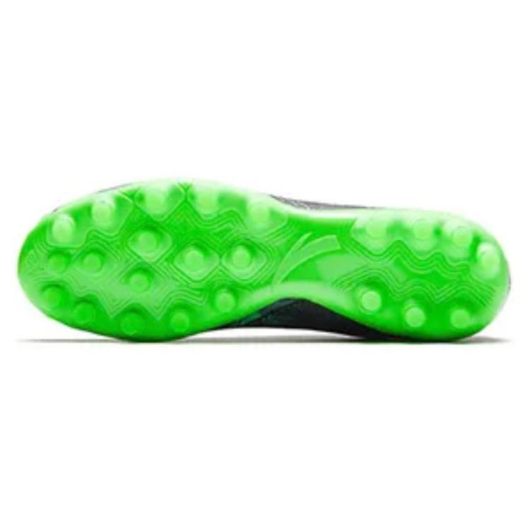 New Anta Slip Resistant Soccer Shoes Men's Black Green 912332222-3