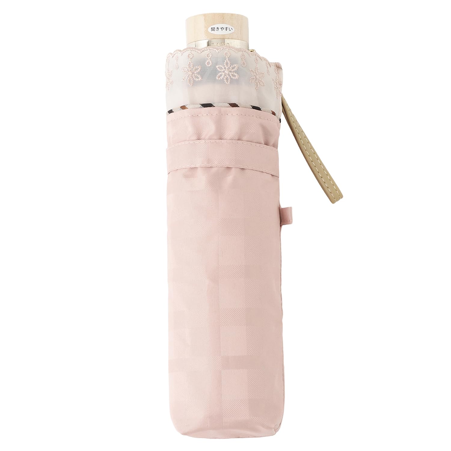 

Складаний парасолька Moonbat від дощу або Преміальний легкий від спеки та УФ-променів Органдза Рожевий Такса , Блиск, Блокування, Захист, Мереживо, 22-125-11947-02, рожевий