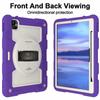 For iPad Pro 11 (2024) Kickstand Case with Shoulder Strap Rotating Hand Strap PC+TPU Tablet Cover