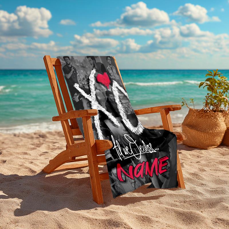 Personalized Customized Proof Beach Towel with The Weeknd Pattern - Soft, Absorbent,quick-drying,perfect Swimming,camping&bathing