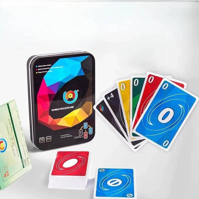 Game Cod Uno Black Board Game Cards Pvc Plastic Family Party Casual Gifts Prop