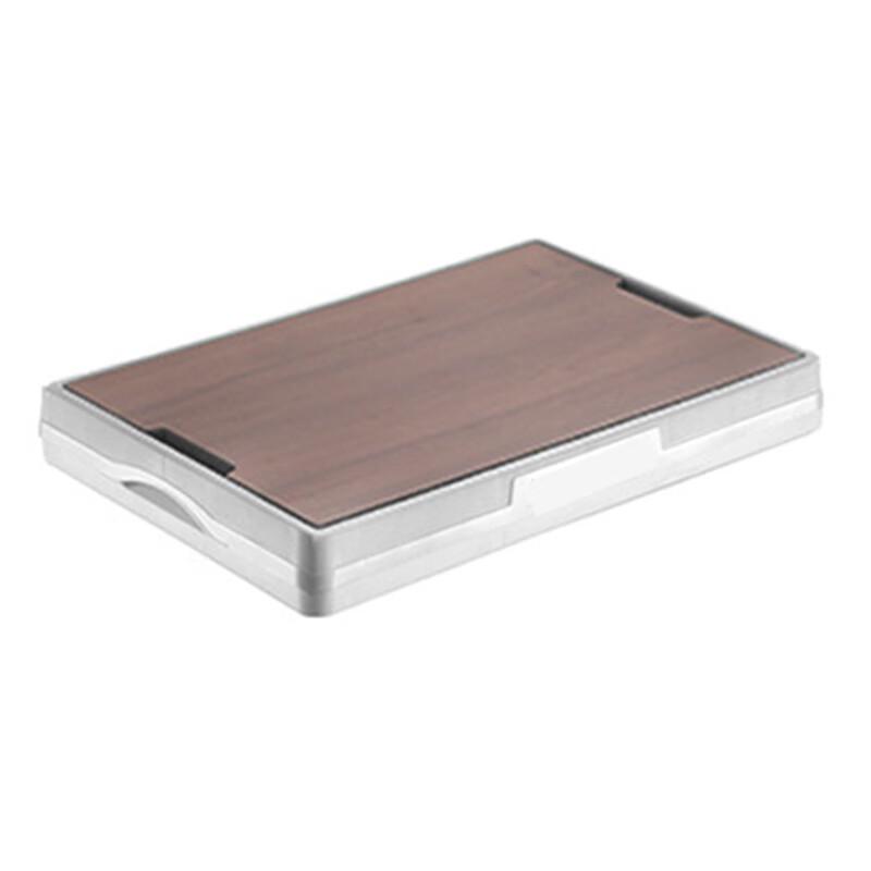15L Foldable Storage Box with Wooden Lid