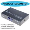 Multi-purpose VGA Video Switch Adapter Converter Box for PC Monitor Accessory 2 Ports Switcher Splitter for Home Device