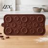 Cookie Decorating Molds 19-Hole Silicone Button Molds, Three Sizes DIY Cake Tray, Handmade Candy Flexible Easy Release Baking Gadgets for Chocolate