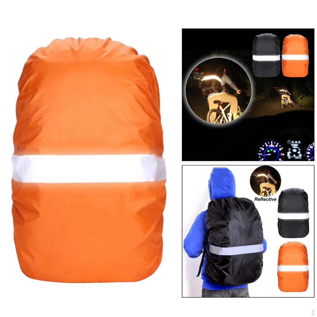 Hi Visibility Rain Cover with Reflective Stripes Waterproof Cover, Bag, for Hiking Camping Cycling