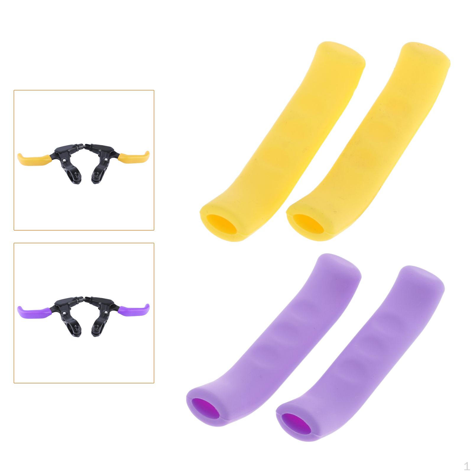 

2 Pair Silicone Brake Lever Handlebar End Bike