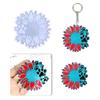 Shiny Glossy Sunflower Dog Paw Ornaments Silicone Epoxy Resin Mold DIY Keychain Pendant Jewelry for Valentine Gift Craft