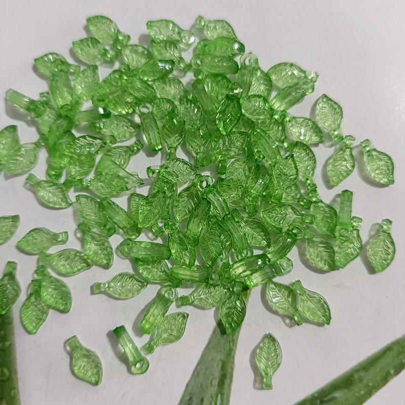 Acrylic Mini Grape Leaf Beaded String for DIY Jewelry Making: Bracelets & Necklaces