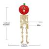 Luxury Big Heavy Flower  Skull Brooch Jewelry Retro Ghost Witch Badge Pin For Coat Bag Decor Accessory Halloween Gift