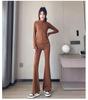 Women's High-End Autumn 2024 Yoga Suit: Three-Piece Slimming Set with Casual Jacket and Long Pants