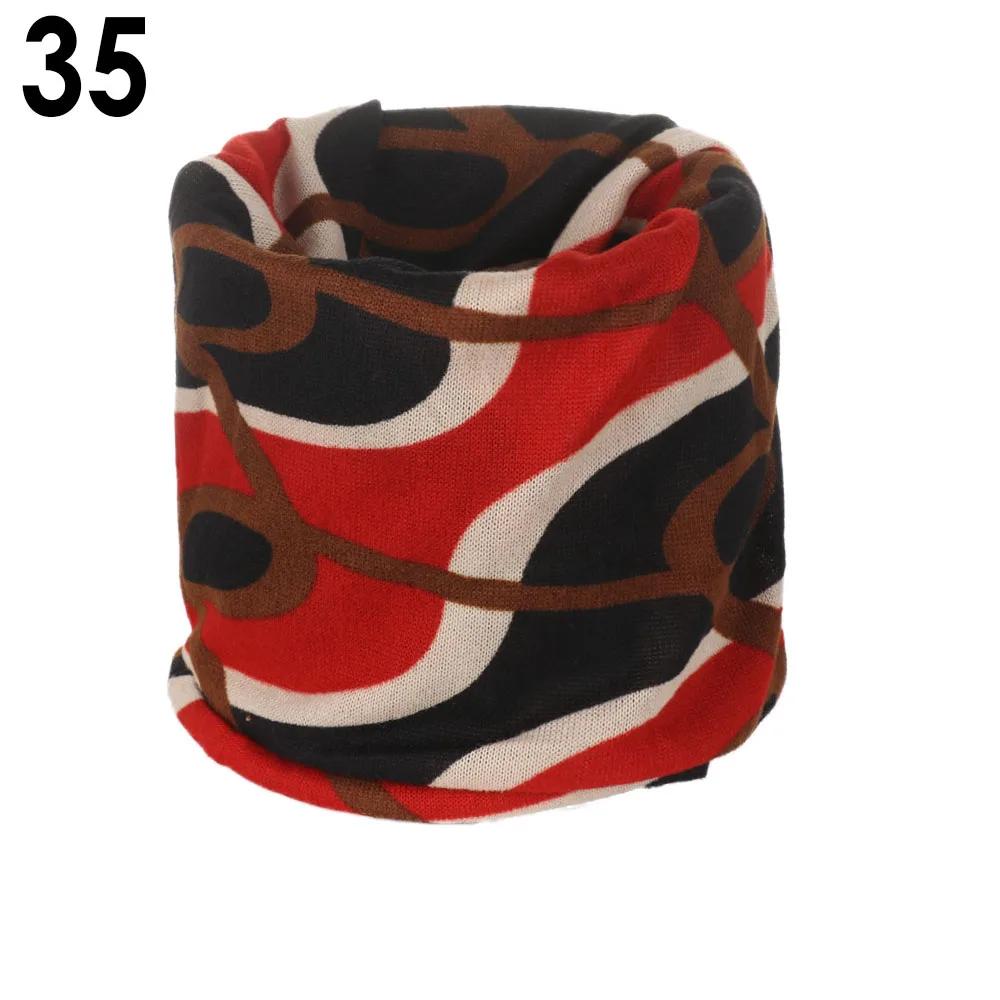 Unisex Cotton Ring Neck Scarf Headbands Autumn Winter Warm Soft Face Cover Outdoor Sports Warmer Snood Collar Headwear