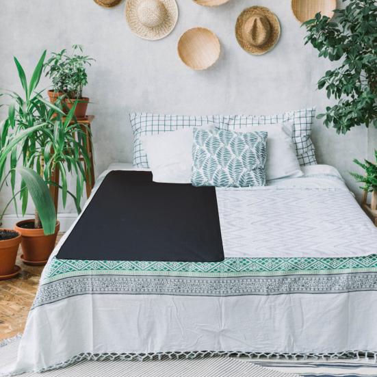 Jordmadrass för sömn Anti-halk vattentätt konstläder med jordsnöre Lindra muskelsmärta Förbättra