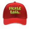 Pickleball Logo  Adjustable Lightweight  Urban Style Snapback with Green  Orange  Outdoor Sport Sandwich Baseball Cap