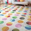 Ins Colored Dot Carpet Rainbow Wave Point Entrance Mat Living Room Bedroom Fashion Modern Art Decor Non Slip Cartoon Floor Mat