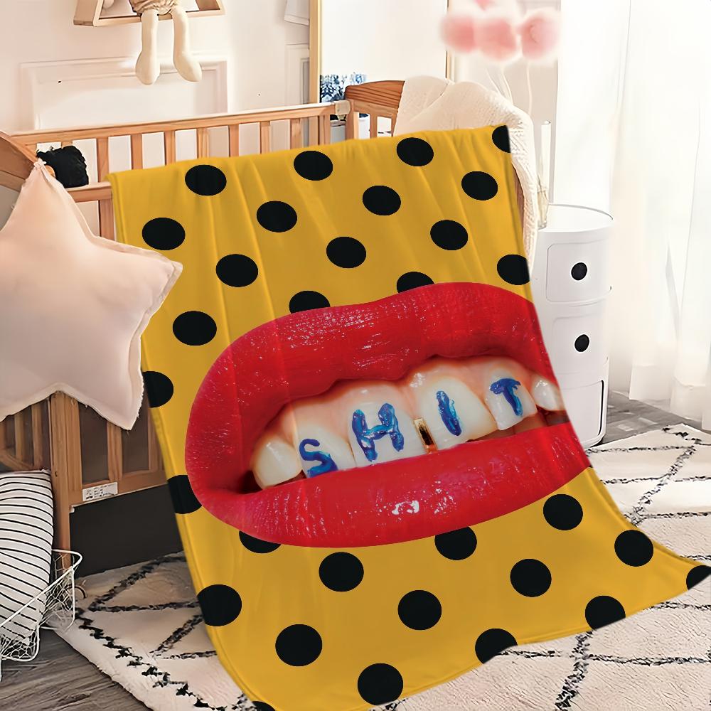 Funny Personality Bizarre Art Blanket Soft Comfortable Nap Plush Suitable For Iiving Room Office Bedroom Birthday Home Kid Gift