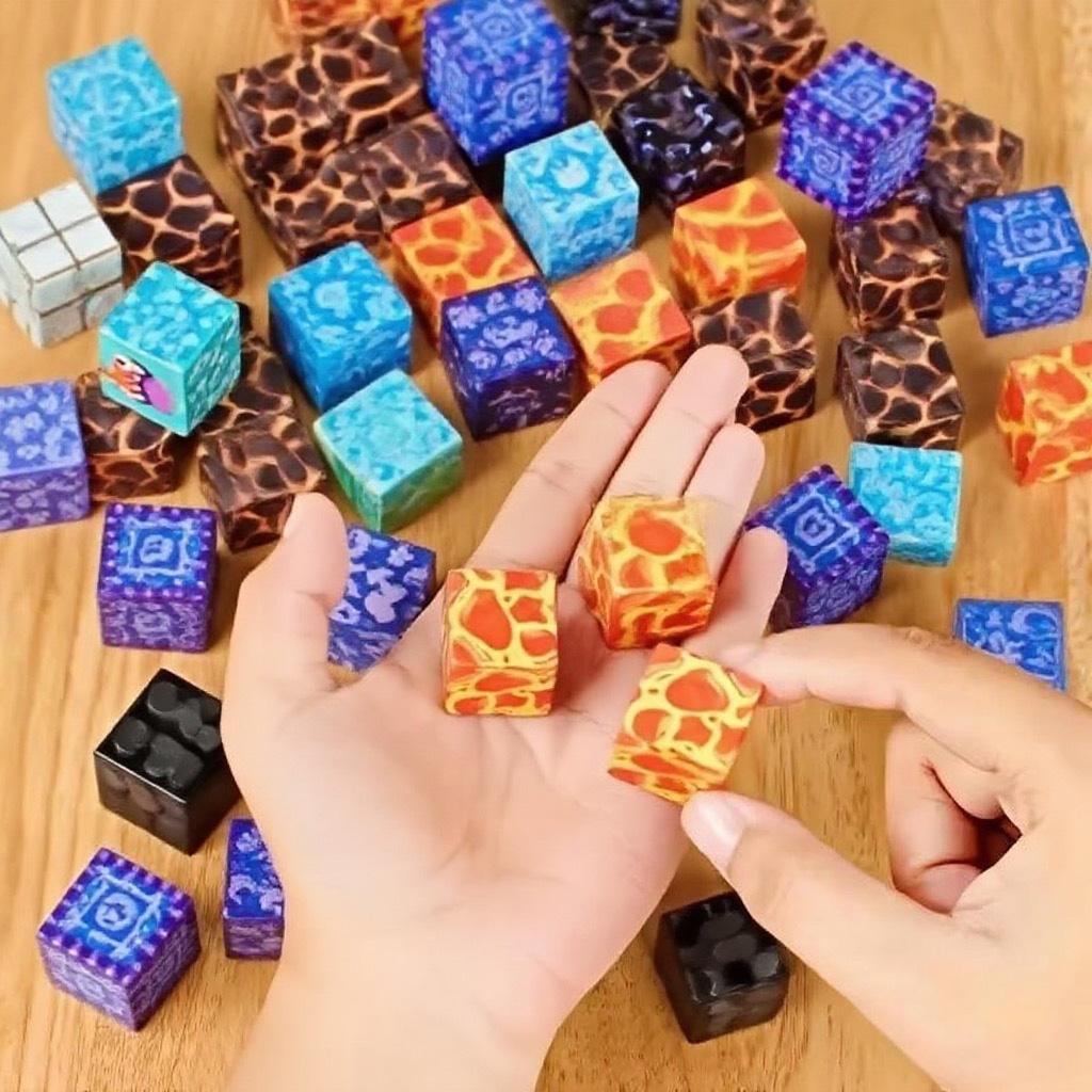 300 stk Oppgraderinger Magnetiske Bygge Verdensklosser Leke Bygg Verdenssett for Gutter Jenter Montessori Sensoriske Kuber med 16 dukker Barnegave