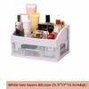 Desktop Drawer Style Cosmetics Storage Box, Jewelry Dressing Table Shelf, Transparent Sorting Plastic Display Storage Box