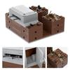 MOOXI Military Series MOC Bricks WW2 Trench FortressBattlefield Scene Set Compatible Wars Action Figure Blocks Toys Gift MOC5064