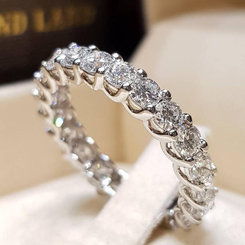 

1 шт. Модное простое многофункциональное модное кольцо с синтетическим цирконом 10 серебряный