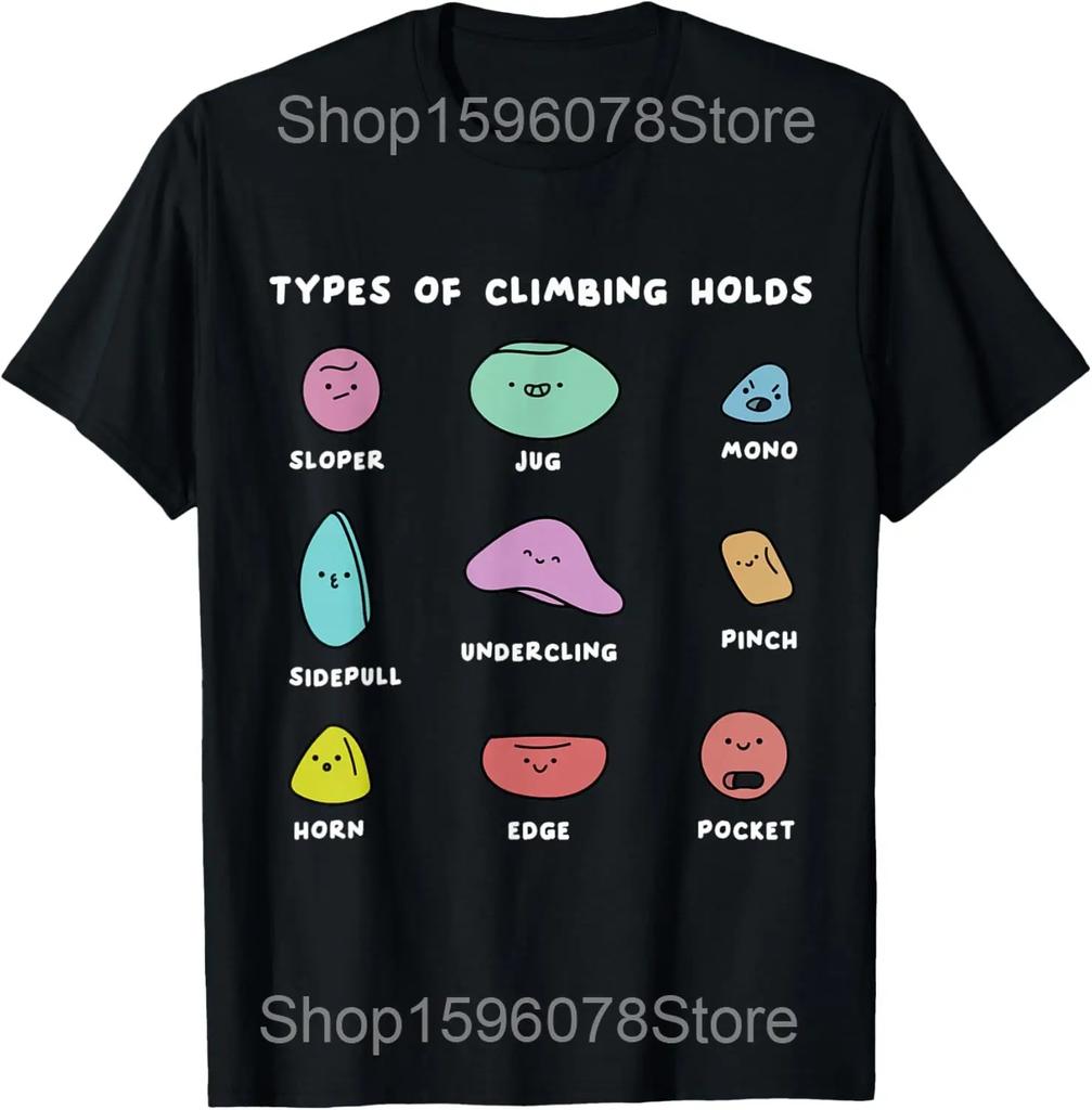Coole Kids klettern Wände hoch Lustige Klettern Bouldern T-Shirts Männer Humor Streetwear T-Shirt Kurzarm Unisex Lockere Kleidung