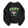 Children's Fashionable Lightweight Long-sleeved Round Neck Pullover With Pockets Printed Pullover