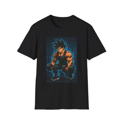 Kakarot Anime-inspiriertes Muskelmotivations-T-Shirt, Fitnessstudio-Shirt, Fitnessbekleidung
