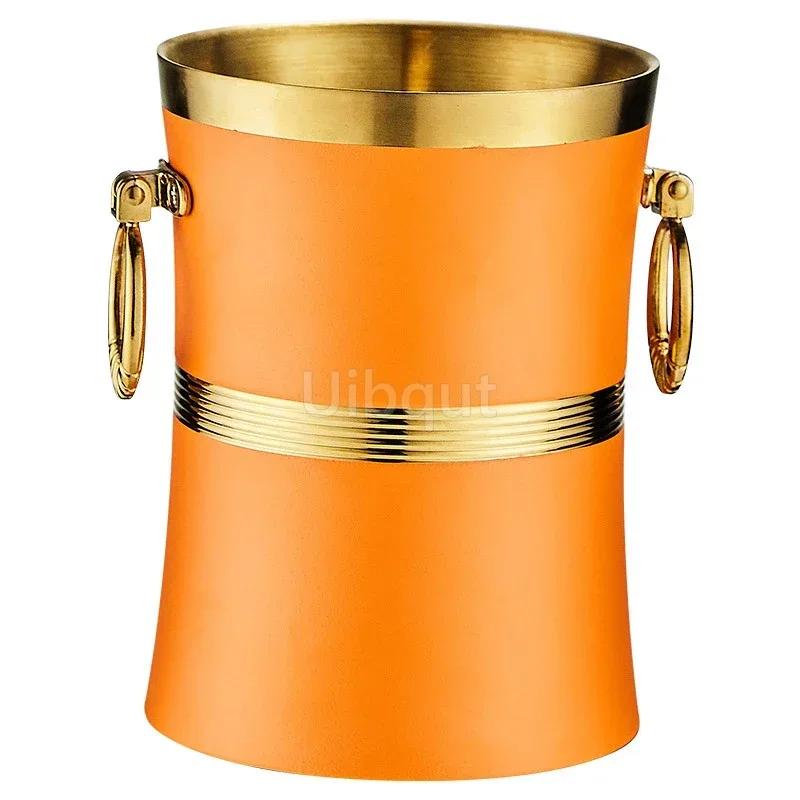 Commercial bar KTV dedicated ice bucket Creative Beer and Red Wine Champagne Bucket Stainless steel ice bucket beer cooler