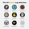 18mm 20mm 22mm Silicone Strap Watchbands For Samsung Galaxy Watch 42m 46mm Active 2 Gear S2 S3 Honor Amazfit BIP Huawei Watch Gt 2 Bracelet Wristband