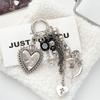 Portachiavi Cuore Spinoso alla Moda Fascino Elegante per Borsa Accessori Estetici Portachiavi Ciondolo Stiloso per Borsa per Ragazze Trendy