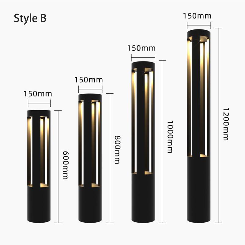 

Водонепроницаемые садовые светильники для улицы, освещение для двора, уличные современные/простые светодиодные садовые светильники, светильник для ландшафтного освещения виллы и сада, уличный светильник 30CM&Warm White Light