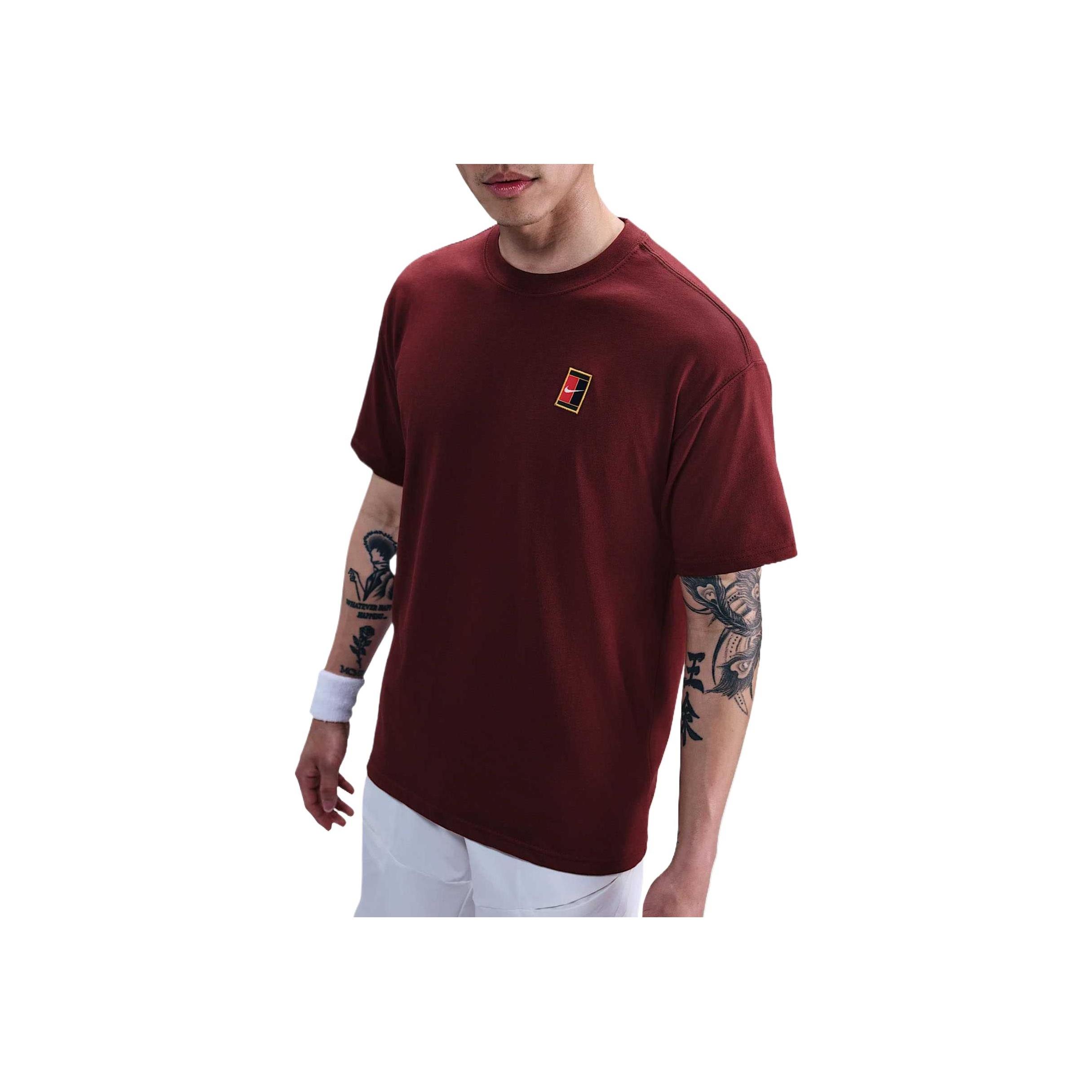 Nike Max 90 Court Fashion Versatile Trendy Comfortable Tennis Shirt Men Tops Red HJ3363-619 2XL