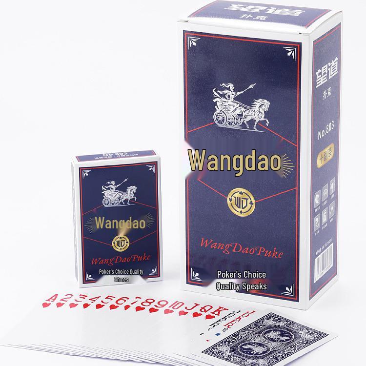 Wangdao 803 Durable Poker Cards: Thickened Decks for Home & Card Rooms, 100-Pack Wangdao 803 (10 Decks)