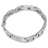 Titanium Steel Magnetic Bracelet Strength Magnet Therapy Bracelets for Women Silver