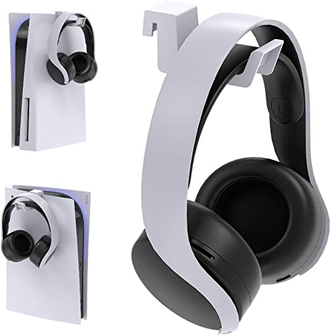 Headphone Stand for PS5 Console, Gaming Headset Hanger Holder Headphone Hook Stand for PS5 чёрный