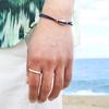 Oddcollet Shell String Bracelet (Navy)