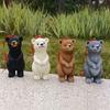 Lovely Bear Suspended Decoration For Deck Porch Environmental Friendly Rosin Handbuilt Decoration
