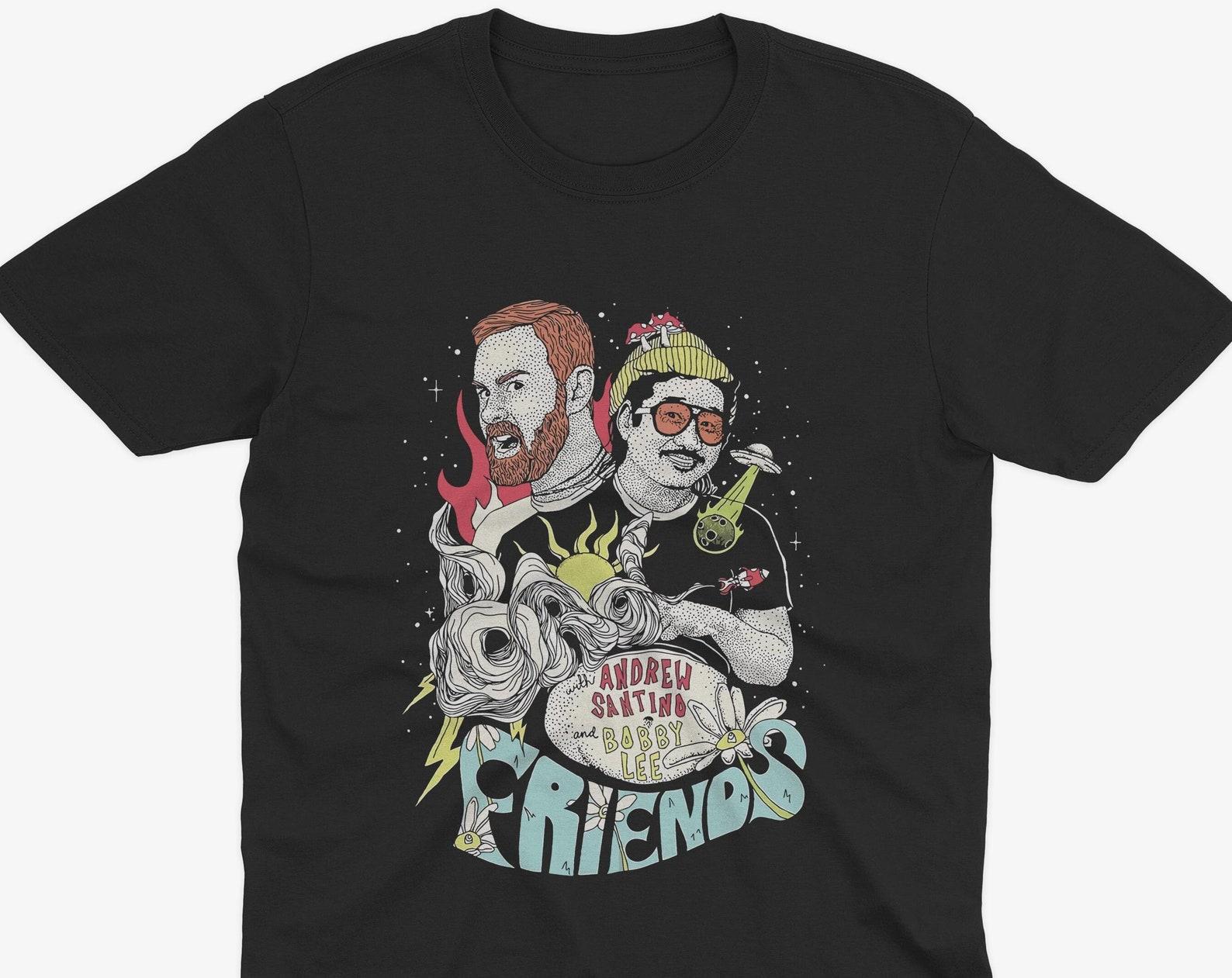Bad Friends T-Shirt, Bad Friends Podcast, Andrew Santino & Bobby Lee, Podcast T-Shirt, I m Bobby Mom XL
