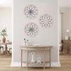 1/3pcs Circular Flower Wall Decoration Retro Wall Background Pendant Rural Wall Hanging  Door