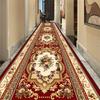 European Luxury Long Corridor Carpet Living Room Decoration High-end Hallway Rug Hotel Aisle Non-slip Floor Mat Customizable